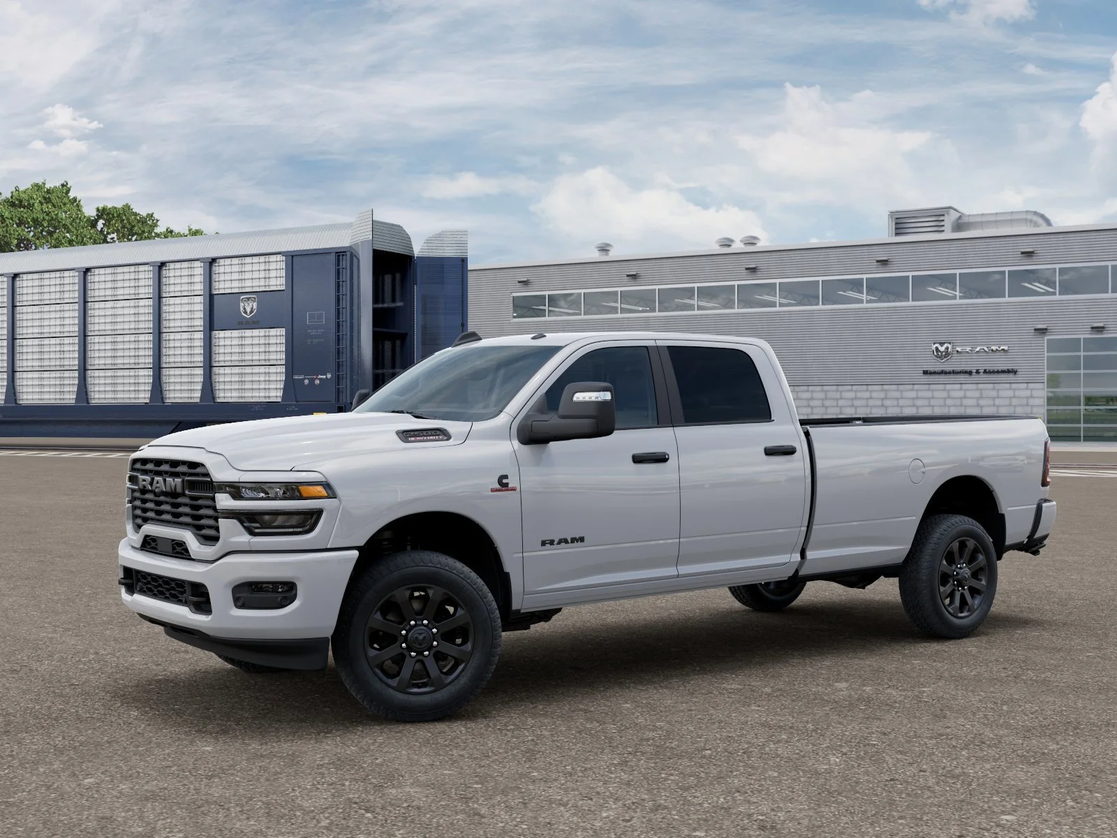 New 2026 Bright White Clear-Coat Exterior Paint RAM Big Horn image 2