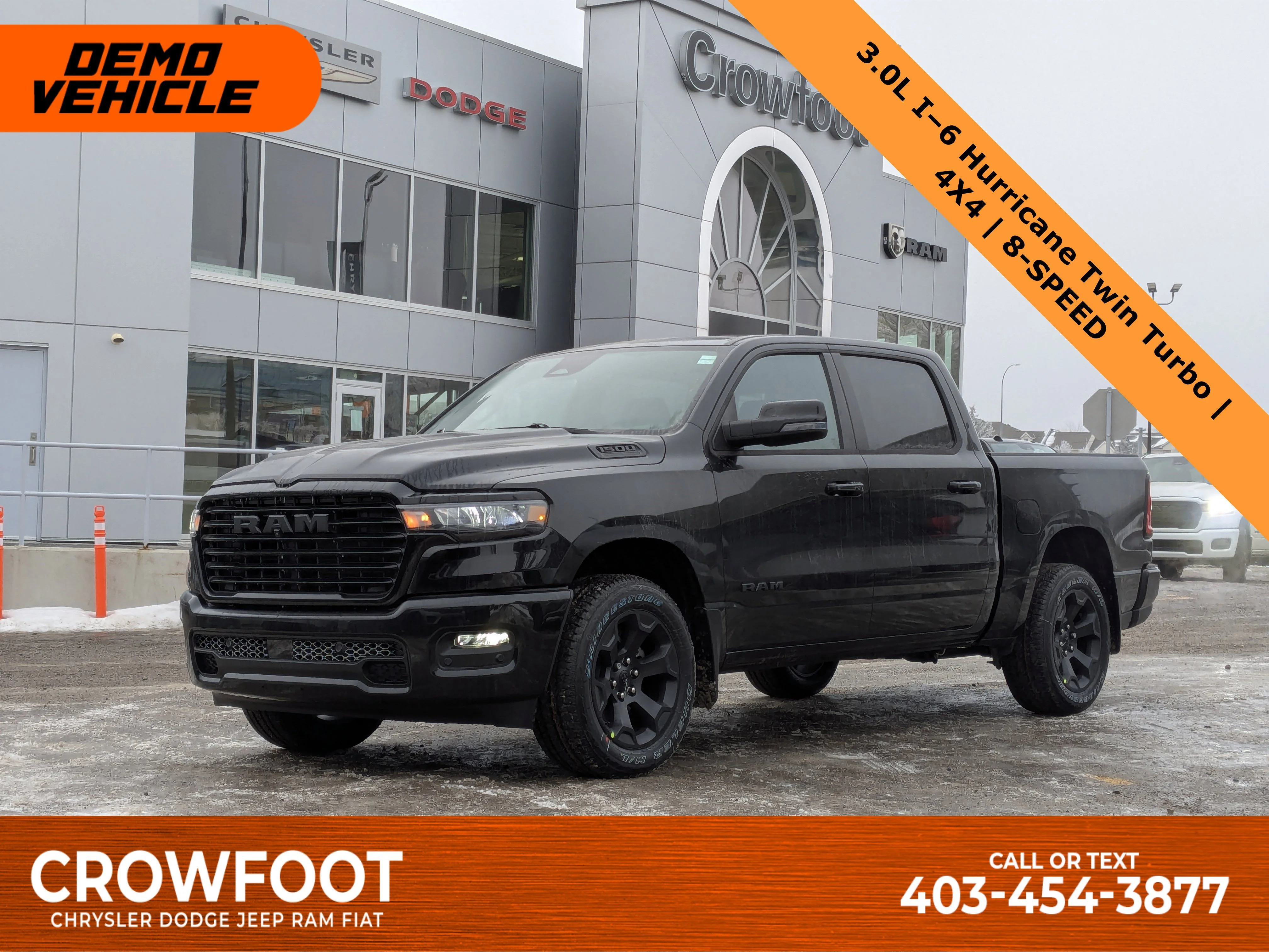 New 2026 Black RAM Sport - - Hurricane Turbo - 3.92 Axle - Anti-Spin Diff - Remote Start & tons more! image 1