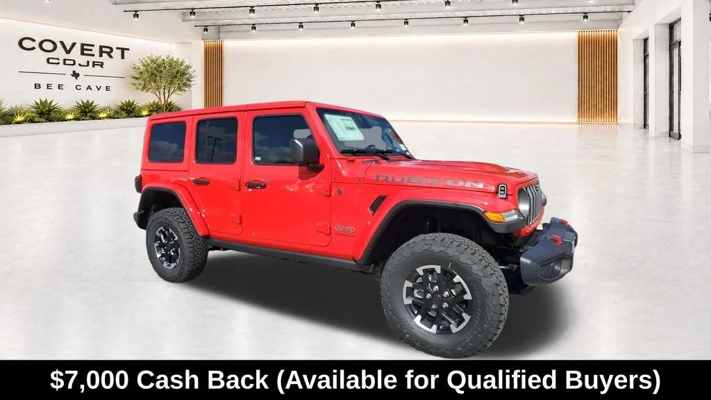 New 2026 Firecracker Red Clearcoat Jeep Rubicon image 1