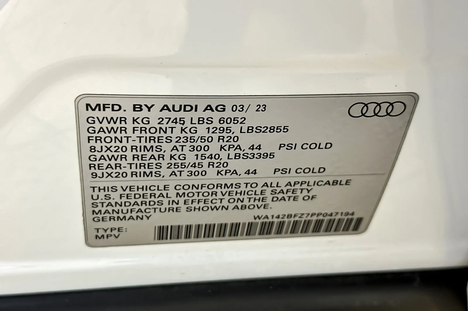 Certified Used 2023 Glacier White Metallic Audi Prestige 50 quattro image 27