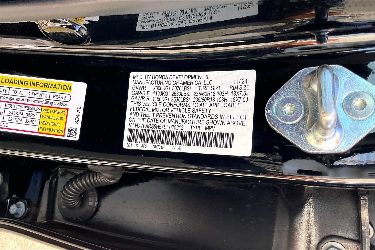 Used 2025 Crystal Black Pearl Honda Sport image 37