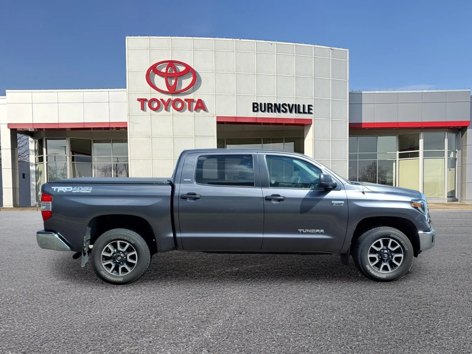 Certified 2019 Toyota Tundra SR5 with VIN 5TFDW5F17KX844060 for sale in Burnsville, Minnesota