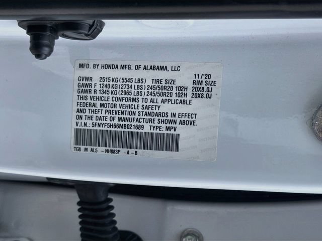 Used 2021 White Honda Touring 7-Passenger image 45