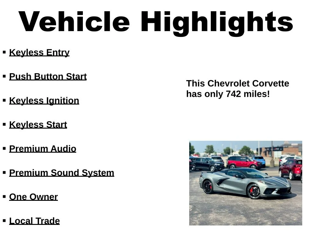 Used 2024 Gray Chevrolet Stingray image 44