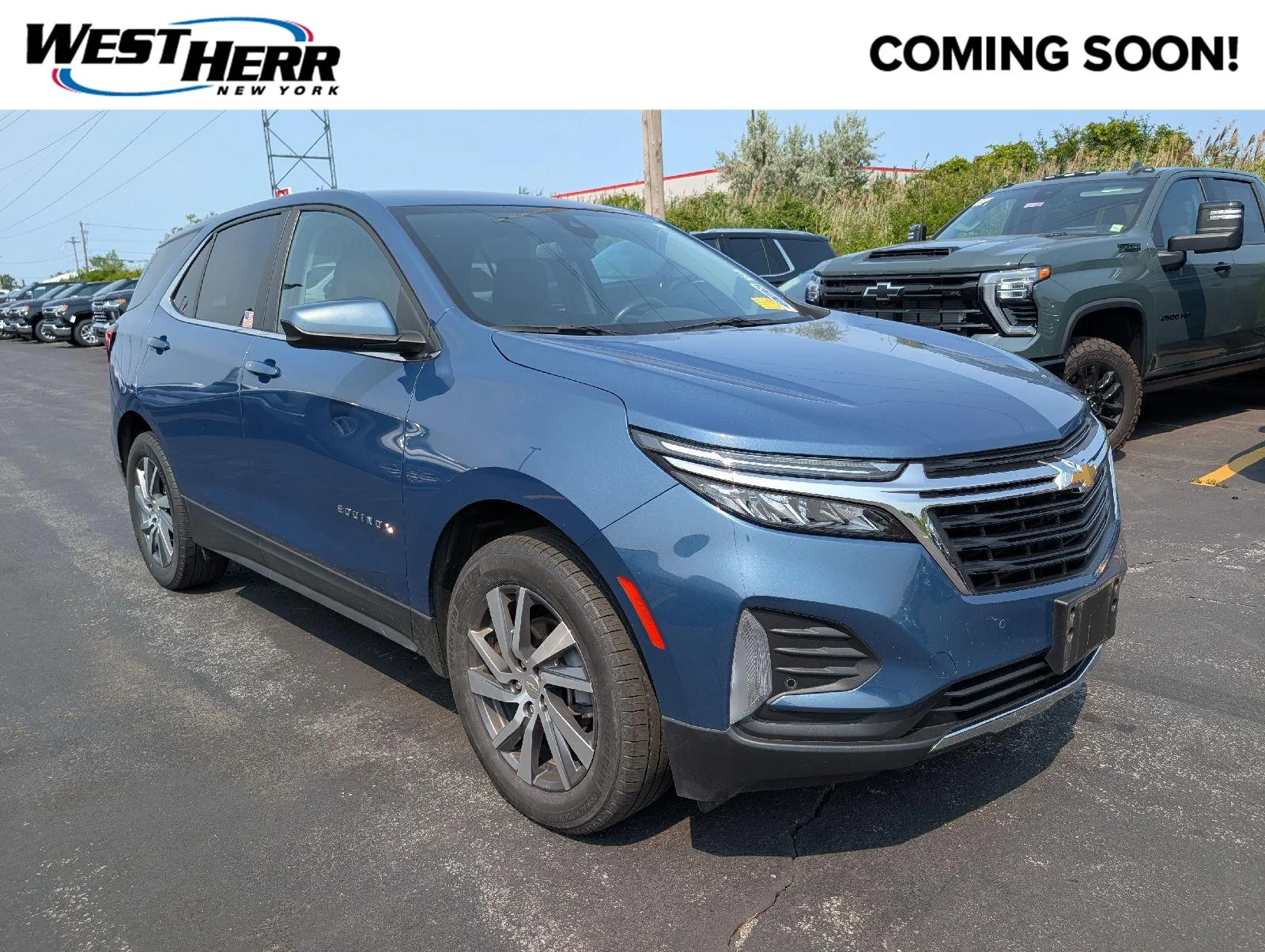 Used 2024 Lakeshore Blue Metallic Chevrolet LT image 1