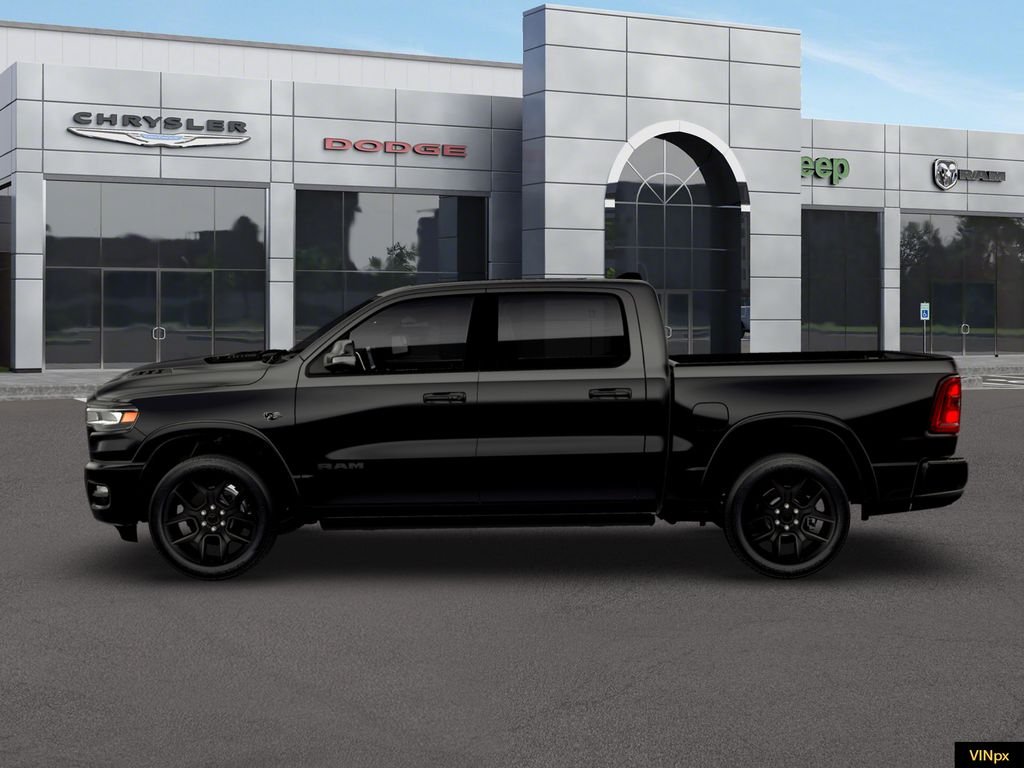New 2026 Diamond Black Crystal Pearl-Coat Exterior Paint RAM Laramie image 3