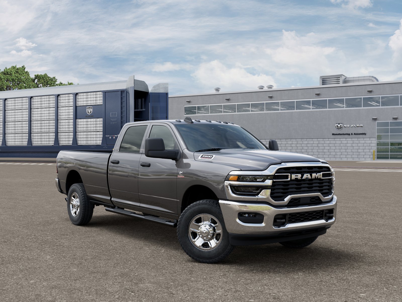 New 2027 Granite Crystal Metallic Clear-Coat Exterior Paint RAM TRADESMAN image 3
