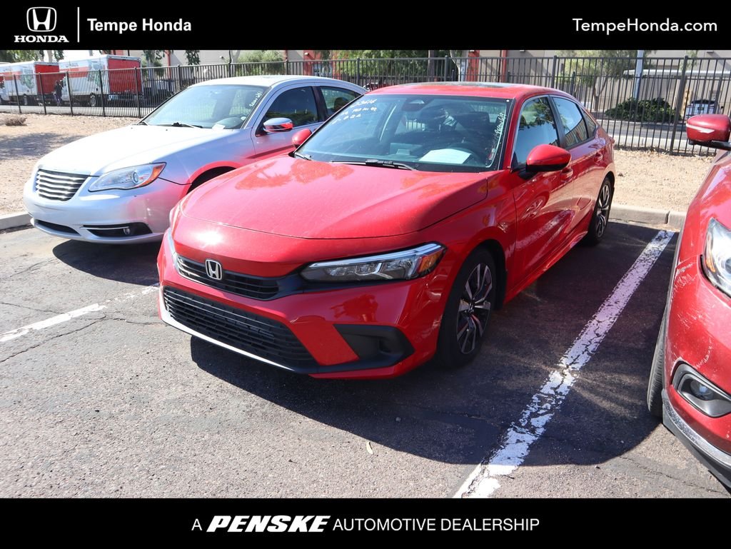 Certified Used 2023 Rallye Red Honda EX image 1