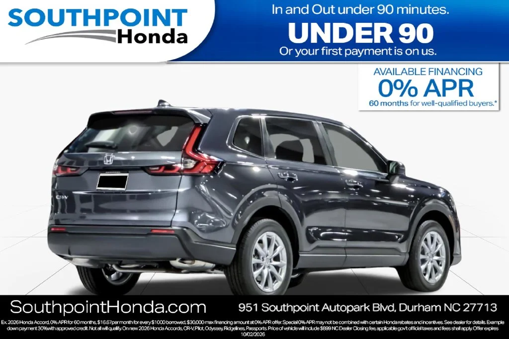 New 2027 Meteorite Gray Metallic Honda EX image 3