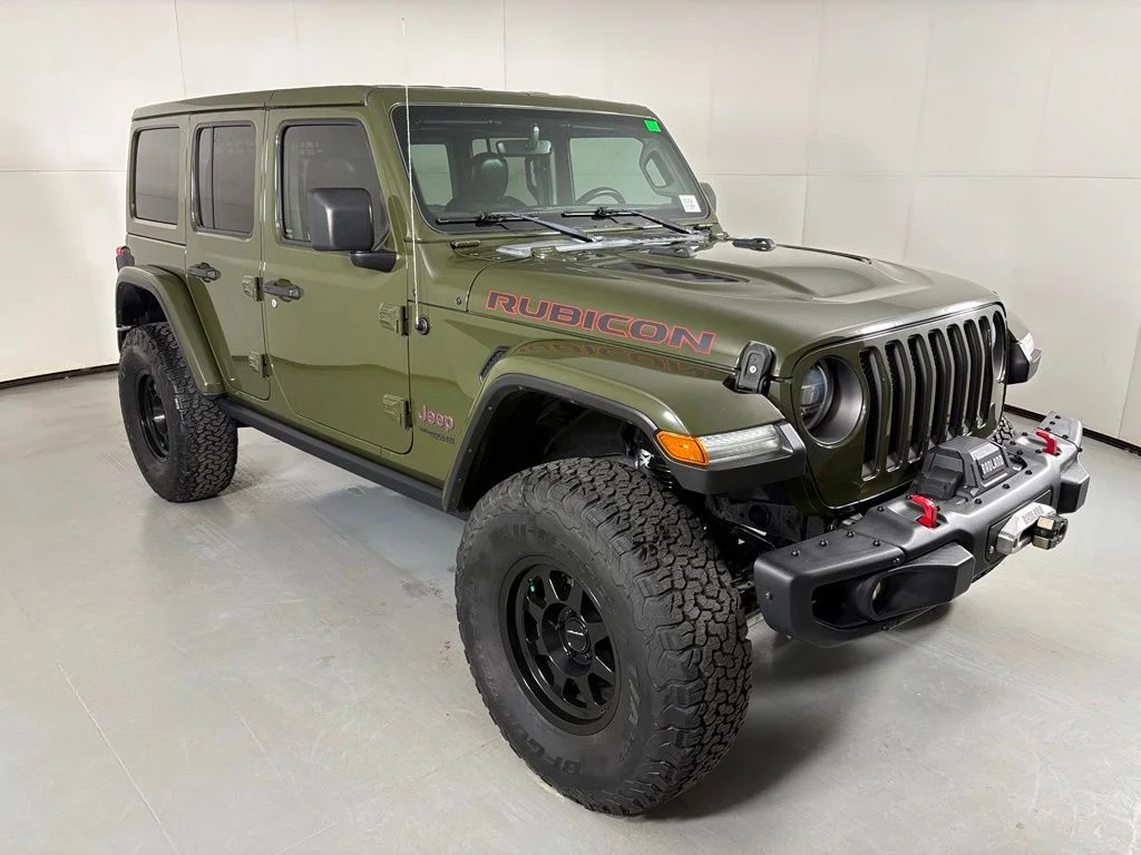 Used 2021 Green Jeep Unlimited Rubicon image 2