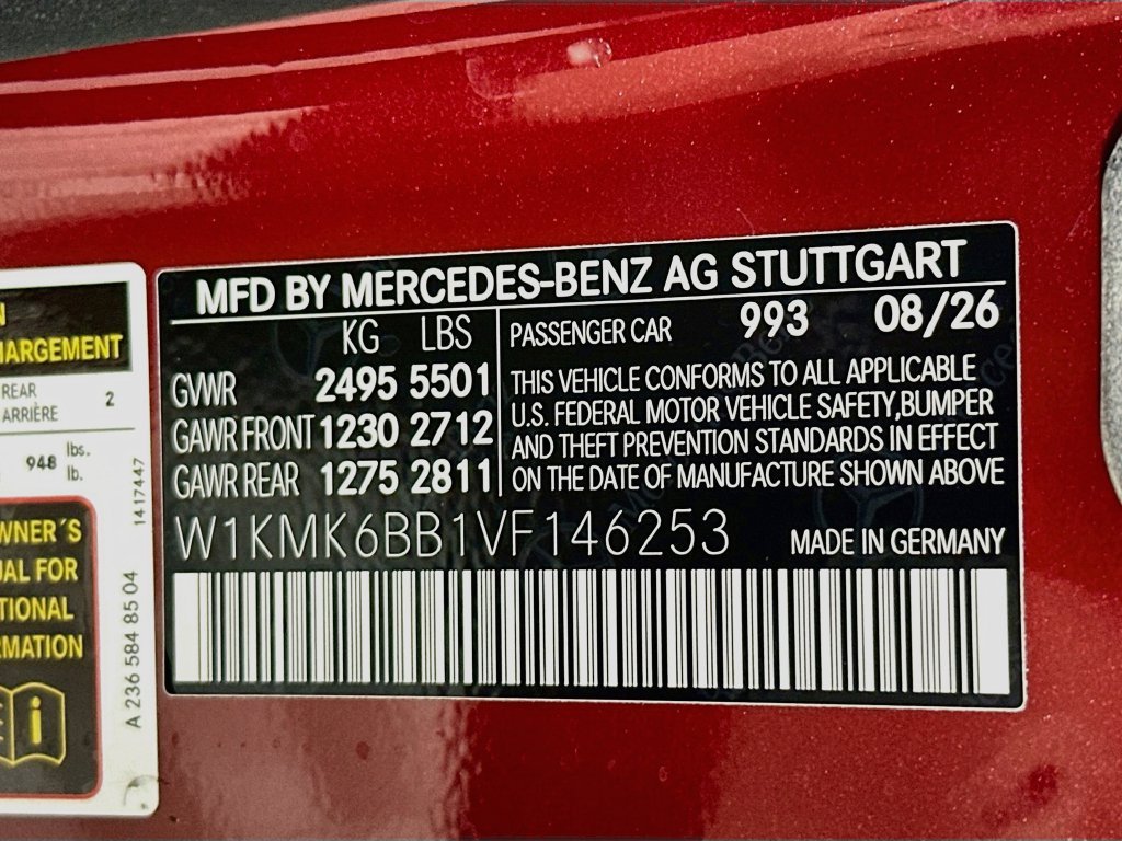 New 2027 MANUFAKTUR Patagonia Red Metallic Mercedes-Benz CLE 450 image 66
