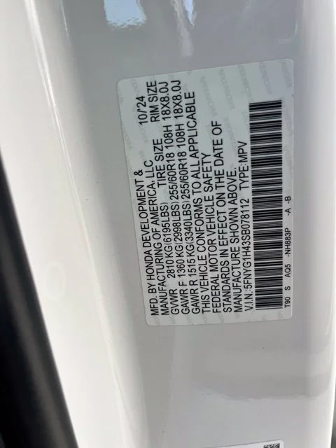 Used 2025 White Honda EX-L image 13