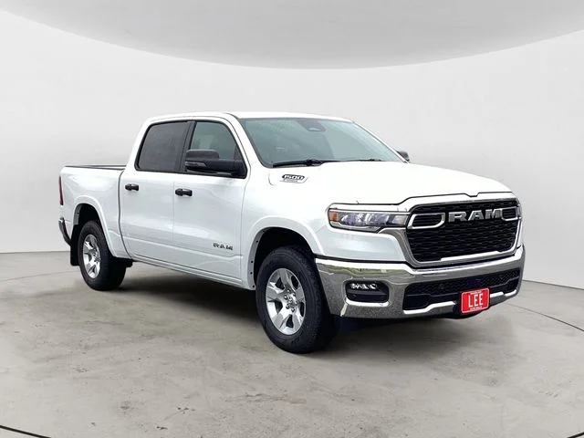 New 2026 Bright White Clearcoat Ram BIG HORN CREW CAB 4X4 5