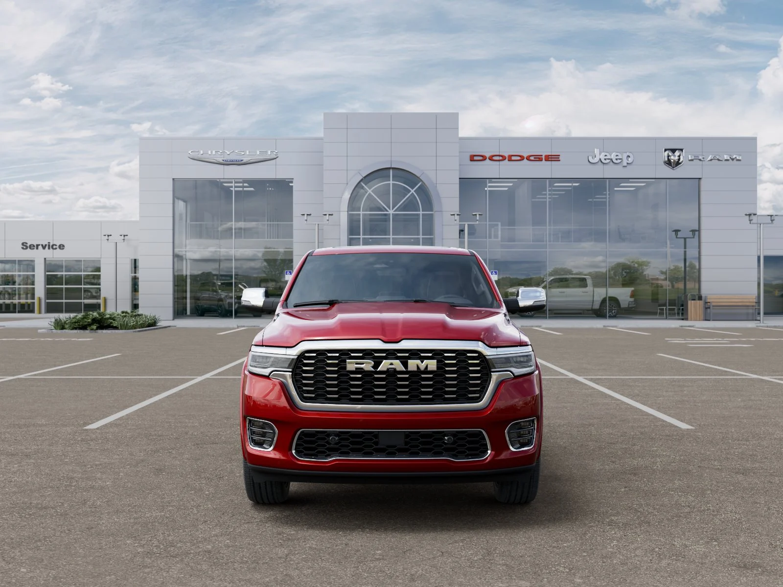 New 2026 Molten Red Pearl-Coat Exterior Paint RAM Tungsten image 29