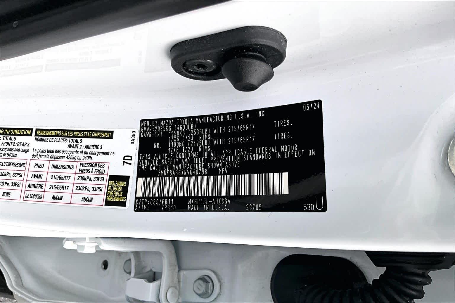 Used 2024 Wind Chill Pearl Toyota Hybrid SE image 34