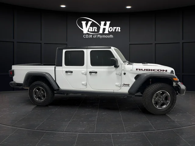 Used 2021 Bright White Clearcoat Jeep Rubicon image 8