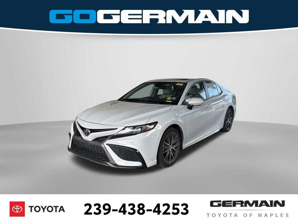 Used 2023 White Toyota SE image 1