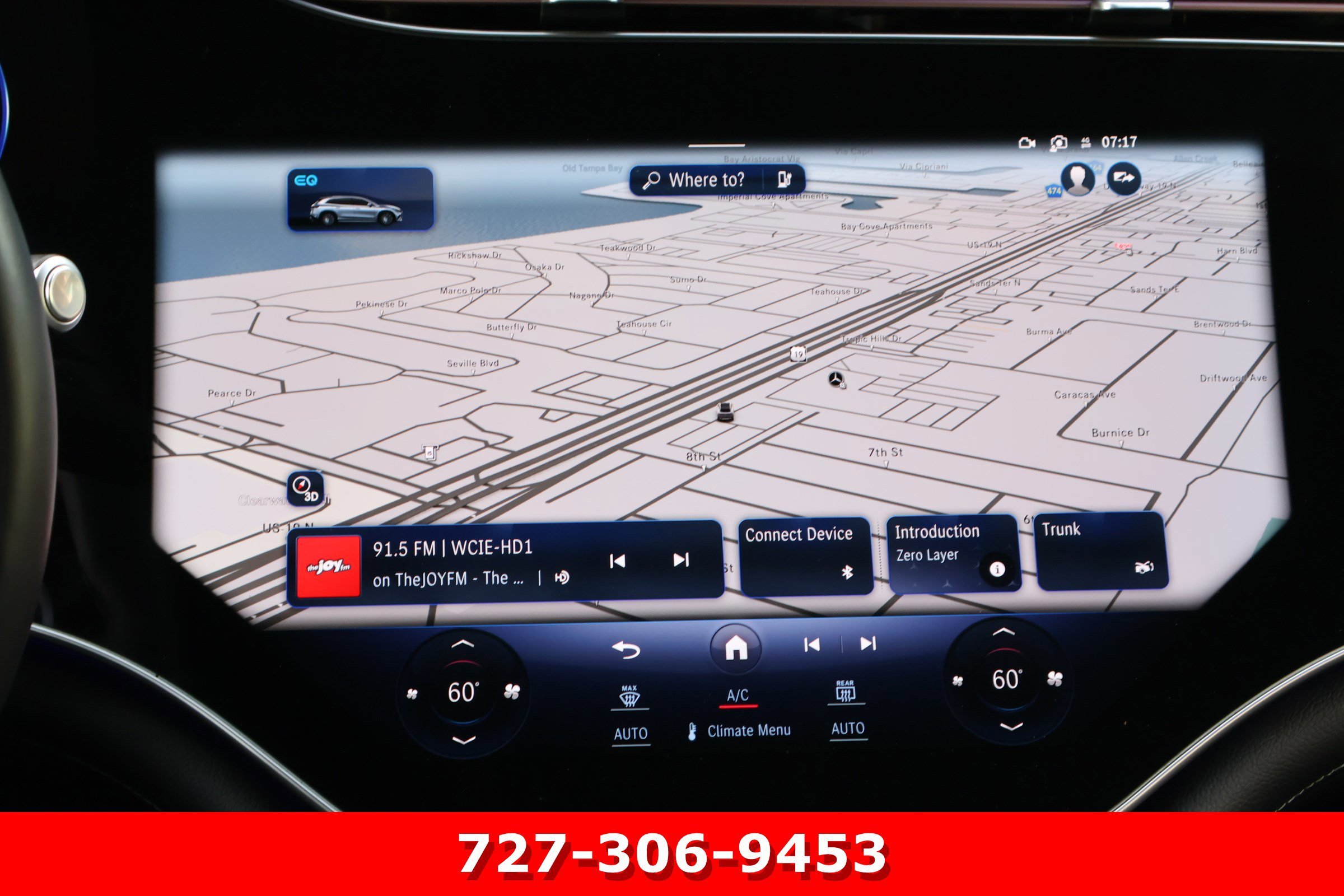 Certified Used 2023 Obsidian Black Metallic Mercedes-Benz EQS 580 image 3