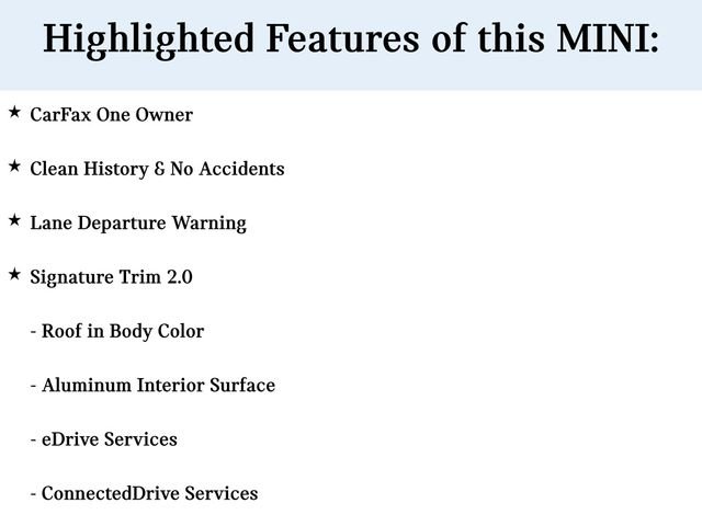 Used 2023 MINI Hardtop 2 Door SE with VIN WMW13DJ04P2T31239 for sale in East Rochester, NY