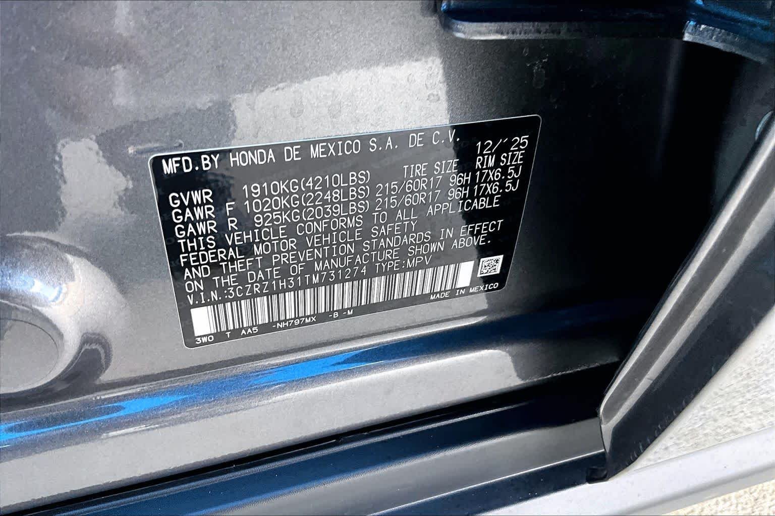 Used 2026 Modern Steel Metallic Honda LX image 34