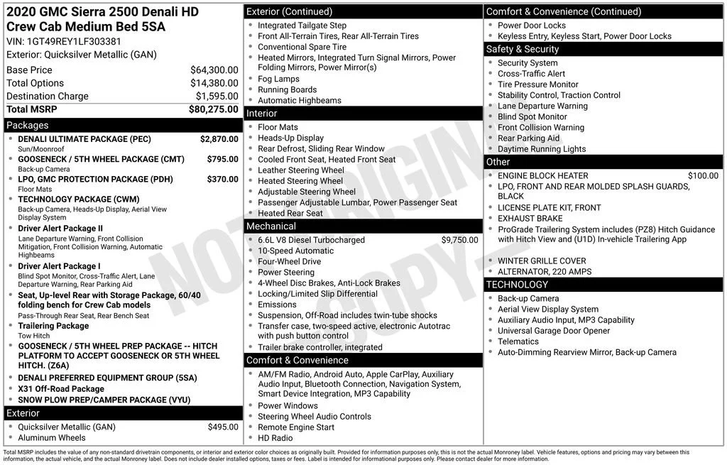 2020 GMC Sierra 4WD Crew Cab Standard Box Denali's photo