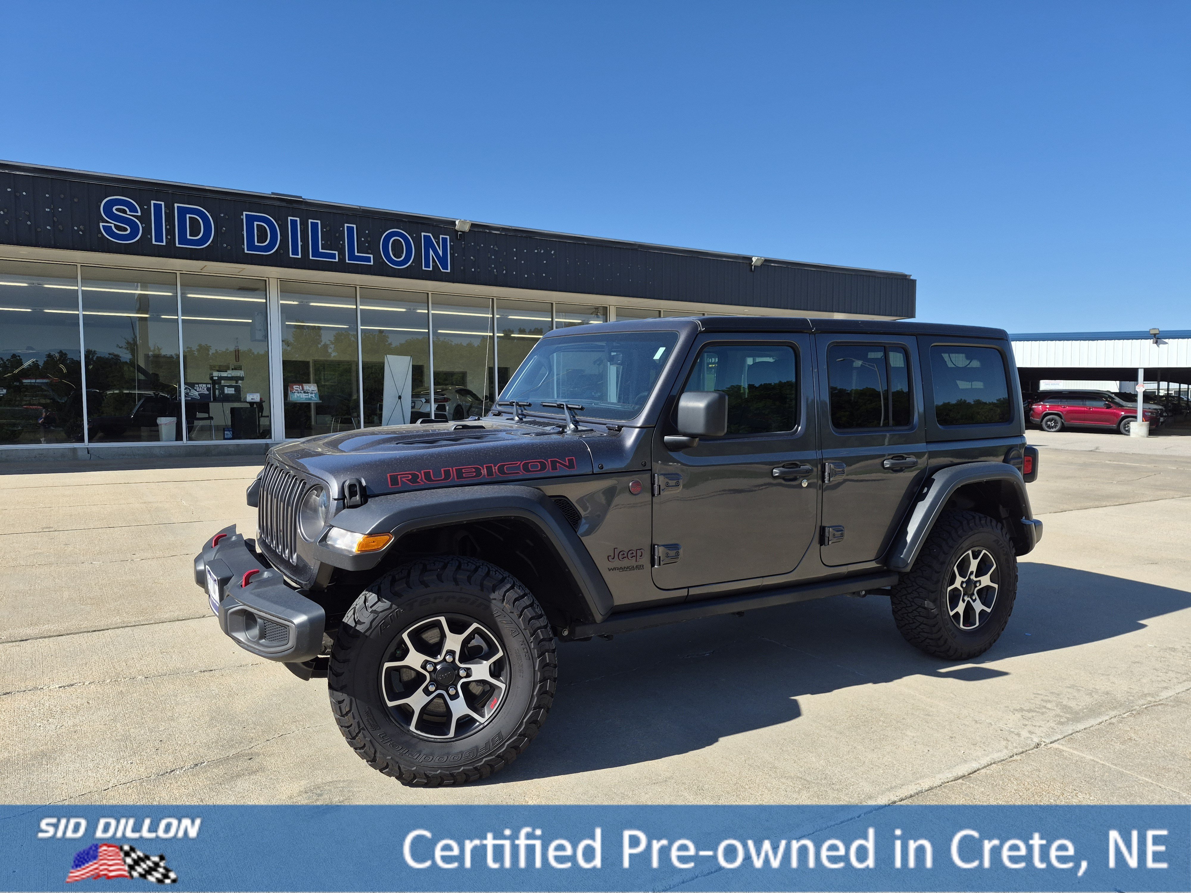 Used 2022 Granite Crystal Clearcoat Metallic Jeep Unlimited Rubicon image 1