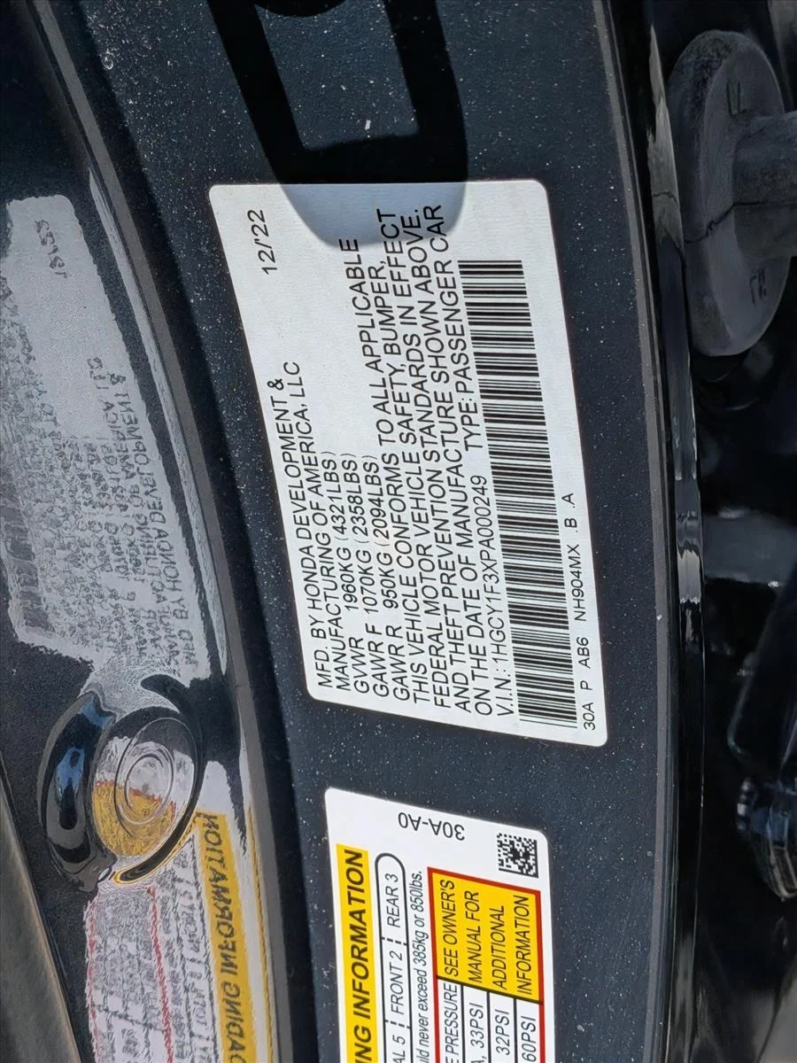 Used 2023 Black Honda EX image 25