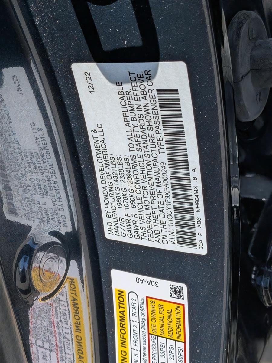 Used 2023 Black Honda EX image 25
