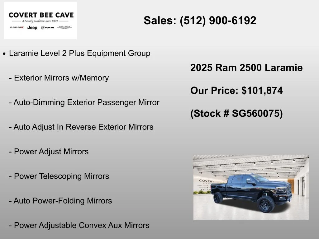 New 2025 Diamond Black Crystal Pearl-Coat Exterior Paint RAM Laramie image 19