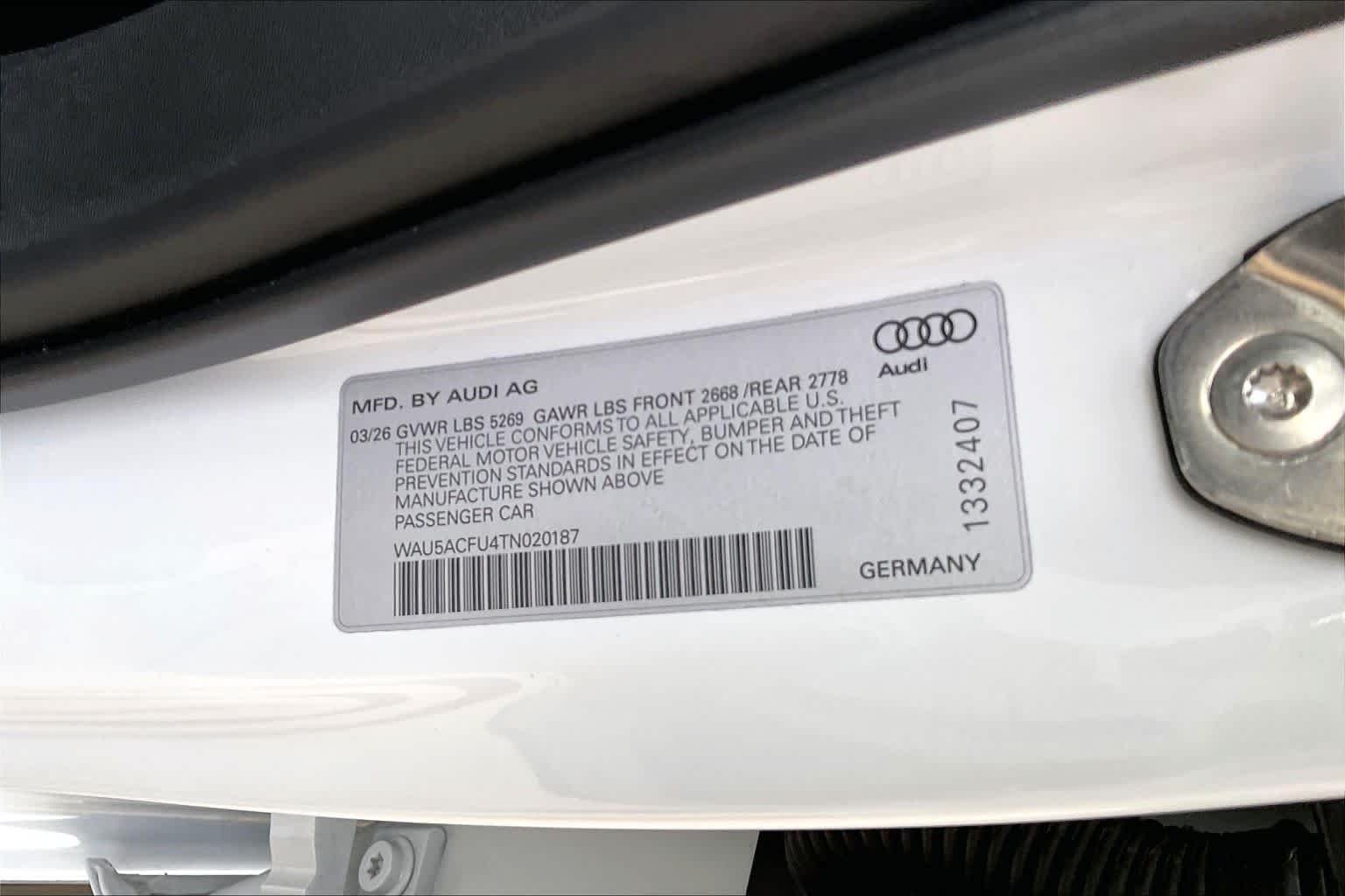 Used 2026 Glacier White Metallic Audi Premium Plus image 35