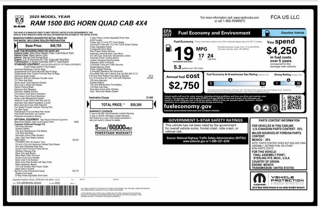 New 2025 Silver Ram Big Horn/Lone Star image 13