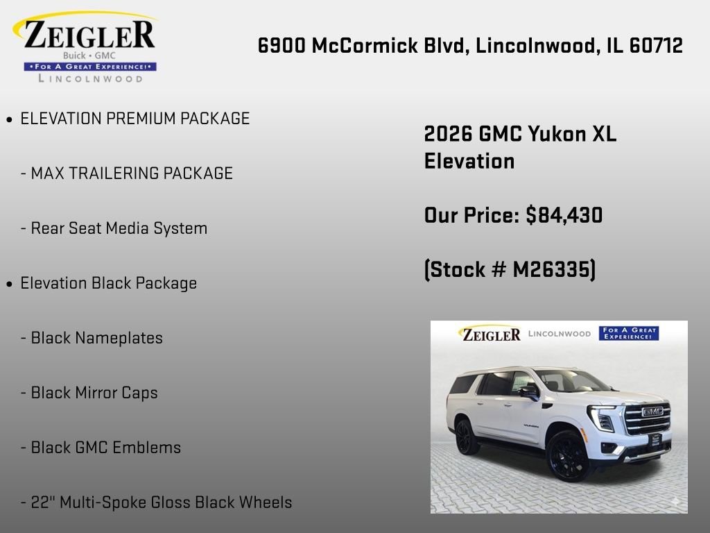 New 2026 Summit White GMC Elevation image 18