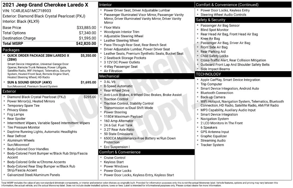 Used 2021 Black Jeep Laredo X image 2