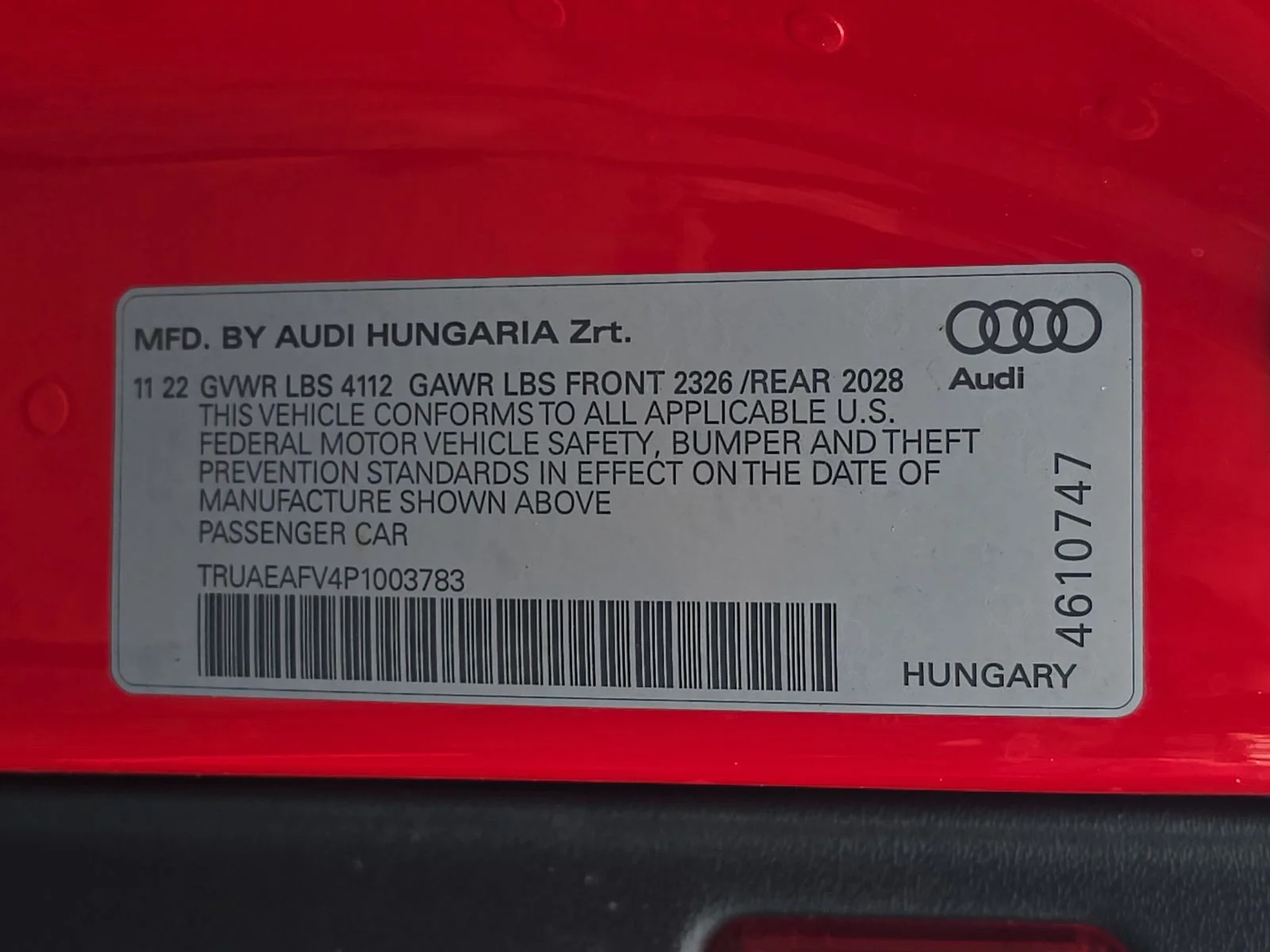 Used 2023 Red Audi 2.0T image 30