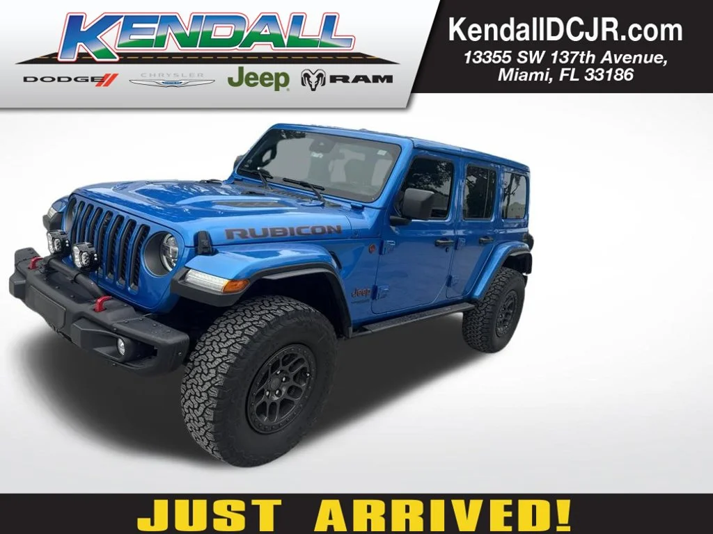 Used 2021 Blue Jeep Unlimited Rubicon image 1