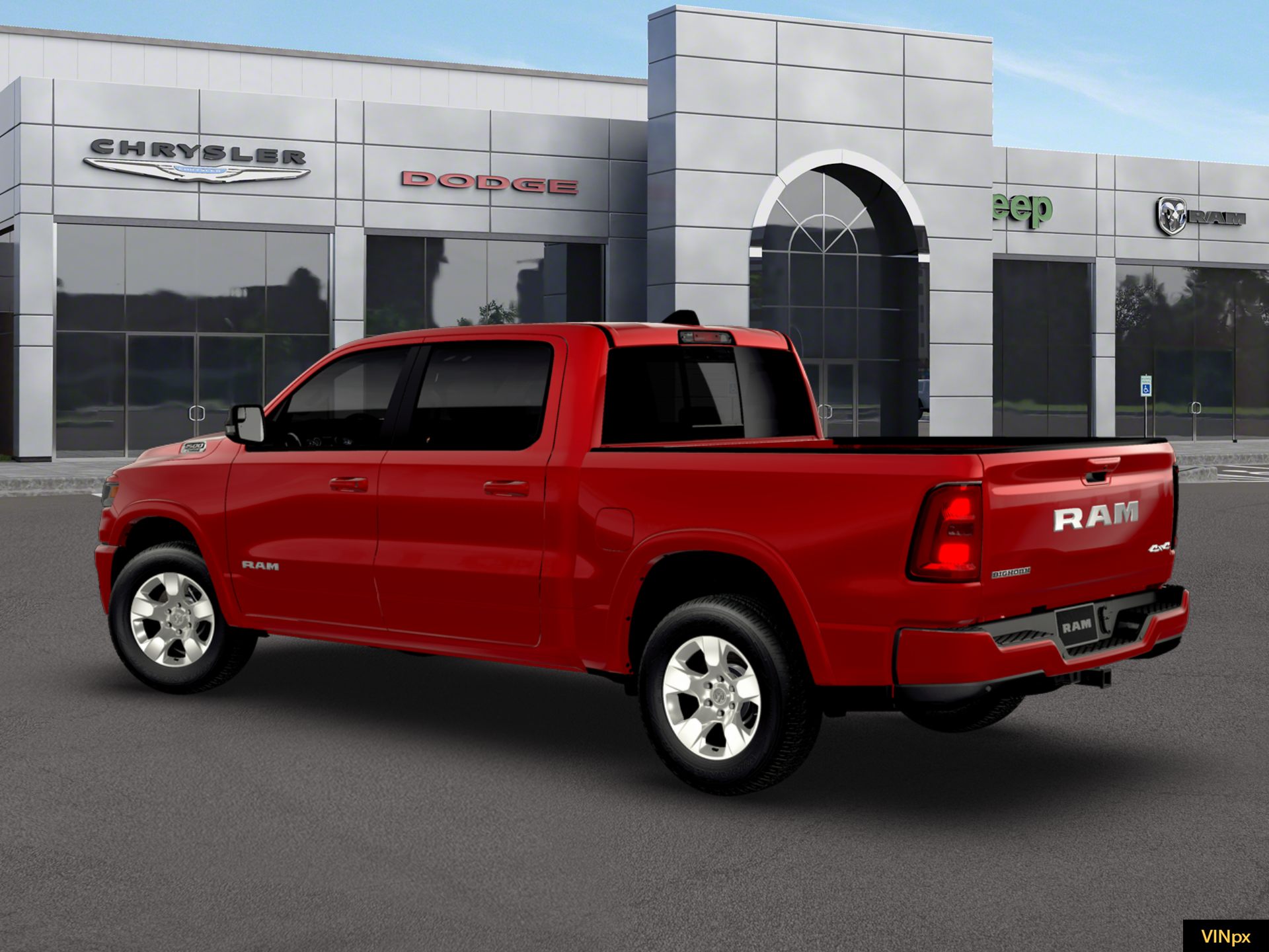 New 2026 Molten Red Pearl-Coat Exterior Paint RAM  image 4
