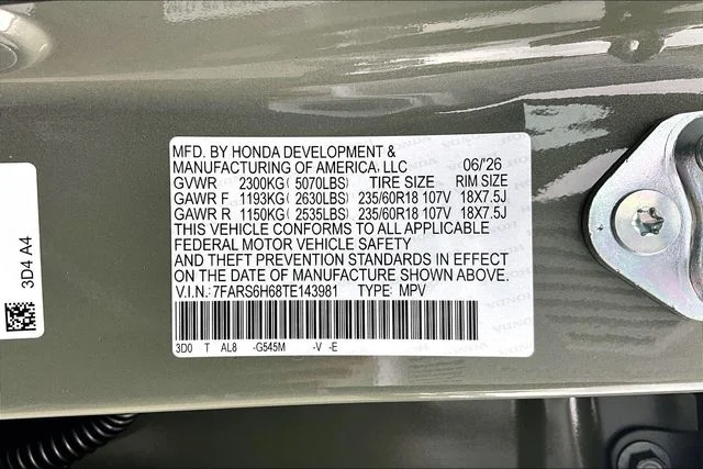 New 2026 Ash Green Metallic Honda AWD TrailSport Hybrid image 11