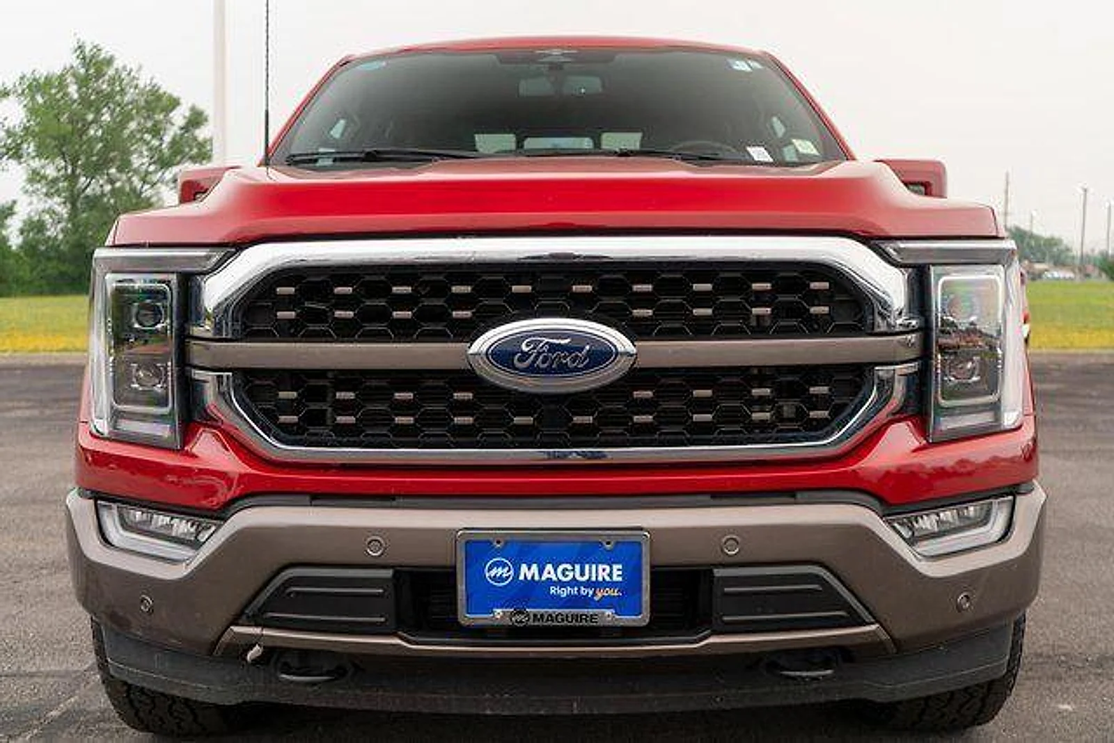 Used 2023 Rapid Red Metallic Tinted Clearcoat Ford King Ranch image 3
