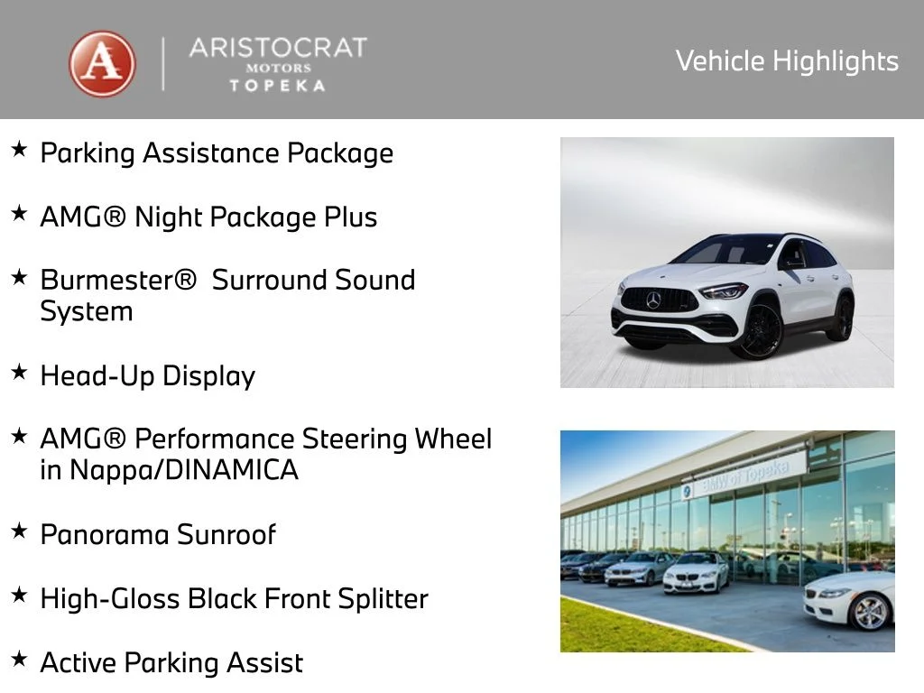 Used 2022 Mercedes-Benz GLA GLA45 AMG with VIN W1N4N5DB9NJ396175 for sale in Kansas City