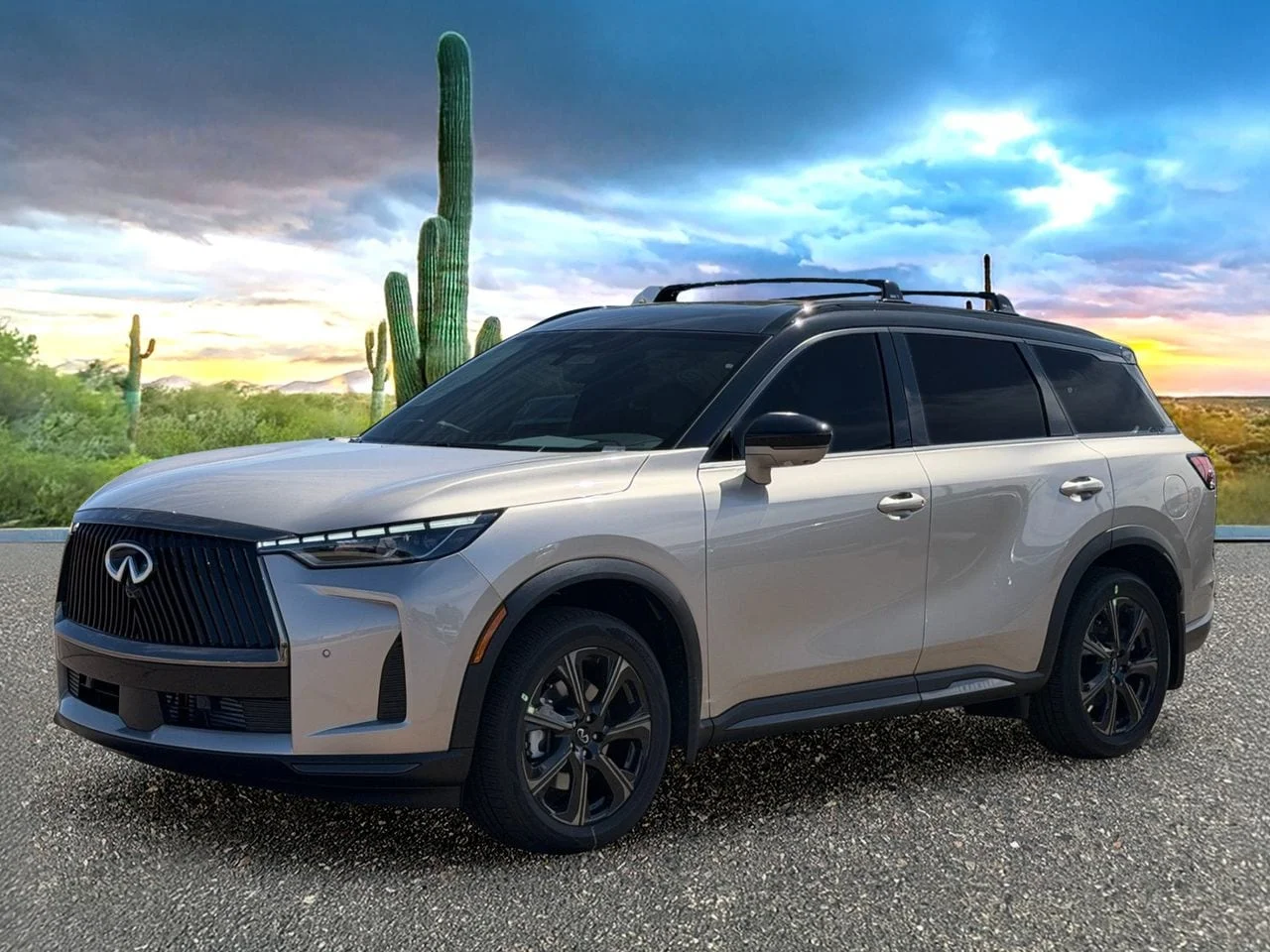 New 2027 Warm Titanium/Black Obsidian INFINITI AUTOGRAPH image 8