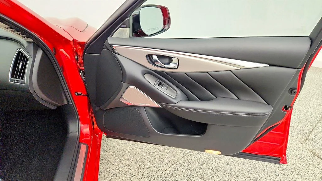 Used 2023 Dynamic Sunstone Red INFINITI LUXE AWD image 26