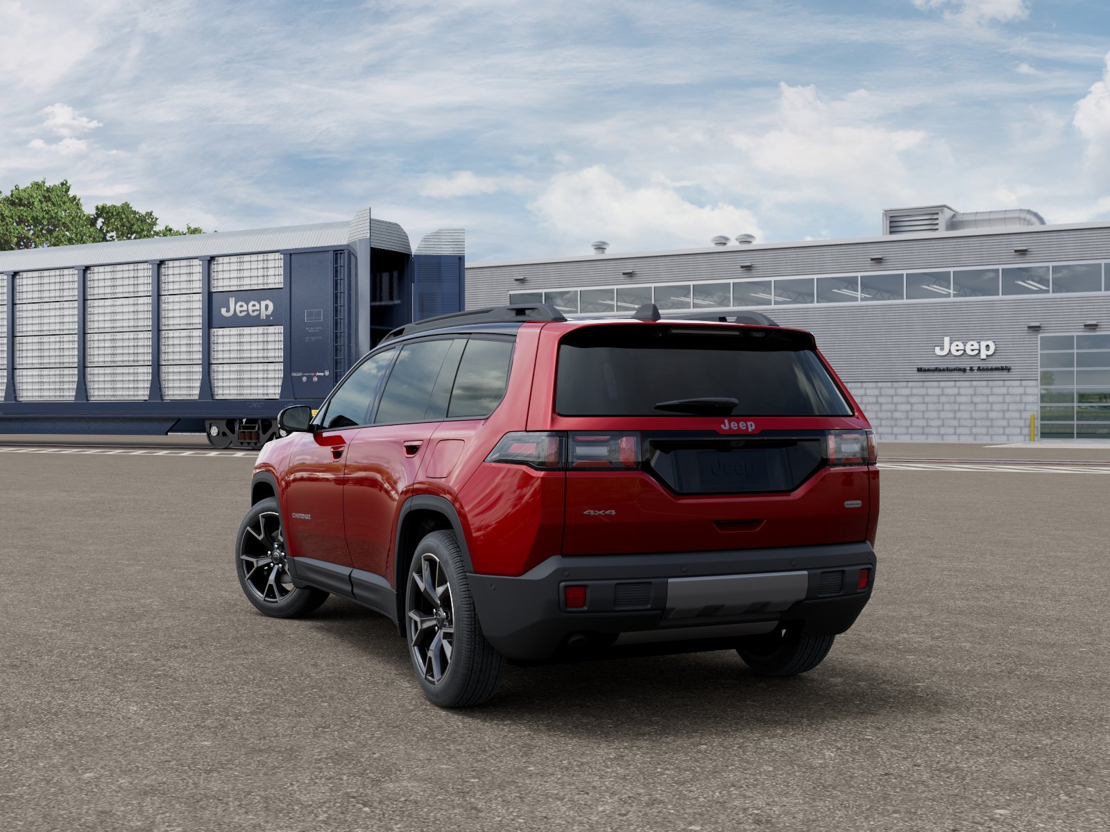 New 2026 Red Hot Pearl-Coat Exterior Paint Jeep Overland image 3