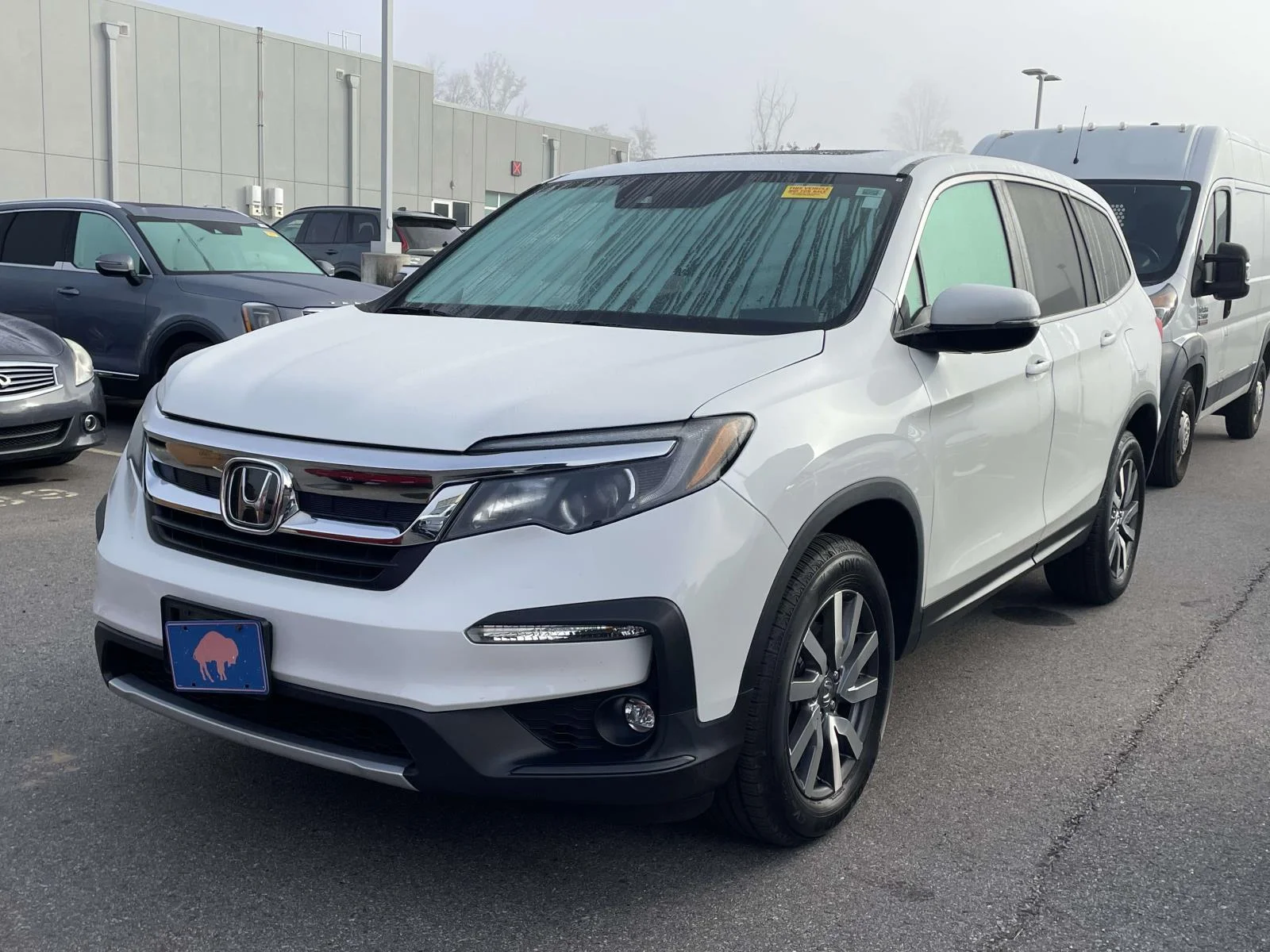 Used 2021 Platinum White Pearl Honda EX-L image 2