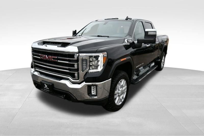 Used 2021 GMC Sierra 2500HD SLT with VIN 1GT49NE71MF297048 for sale in North Branch, Minnesota