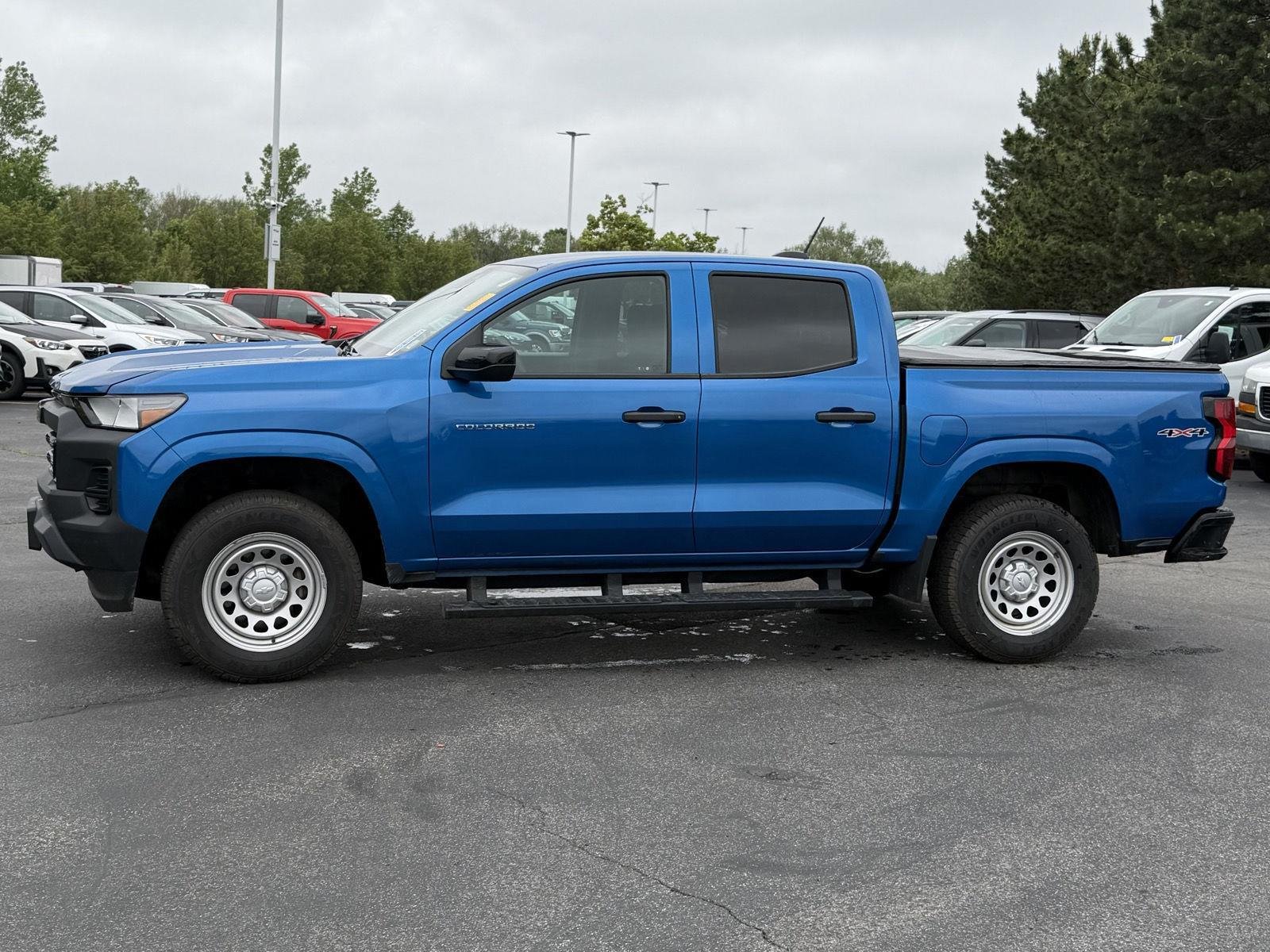 Used 2023 Glacier Blue Metallic Chevrolet 4WD Work Truck image 4
