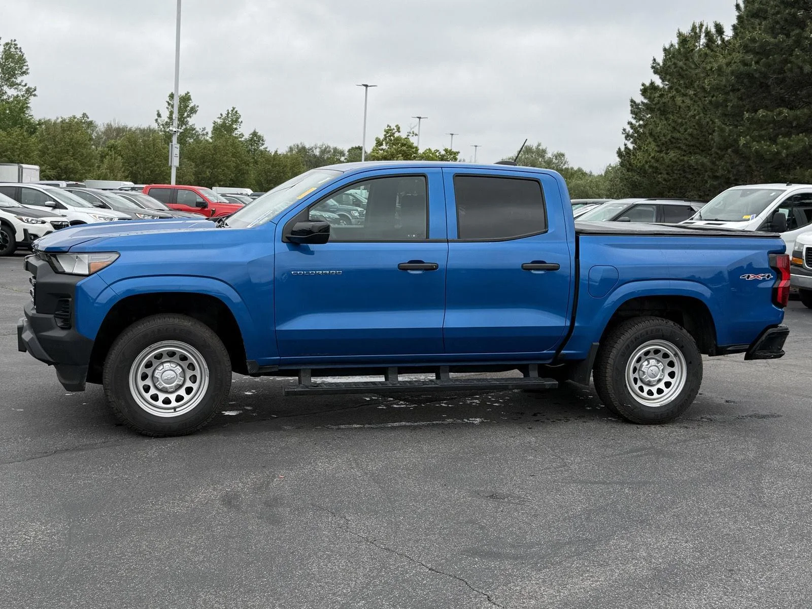Used 2023 Glacier Blue Metallic Chevrolet 4WD Work Truck image 4