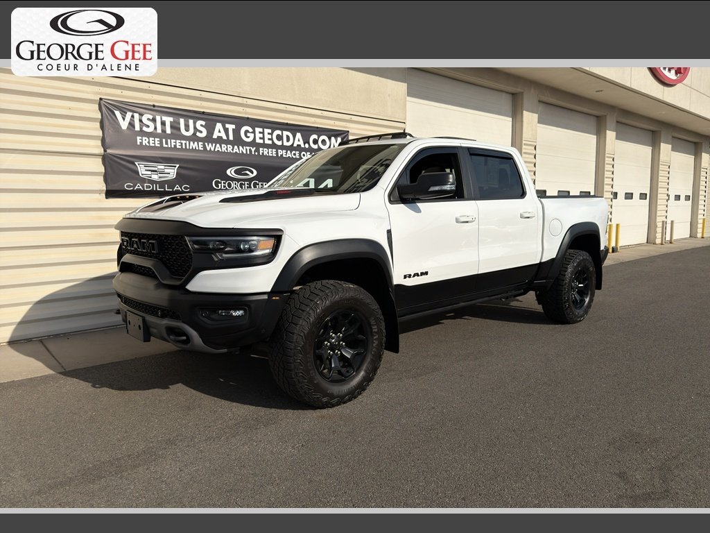 Used 2022 Bright White Clearcoat Ram TRX image 1