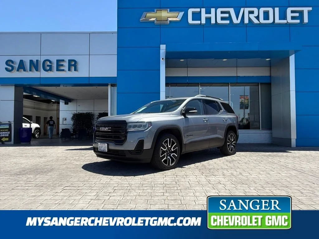 Used 2021 SATIN STEEL METALLIC GMC SLE image 1