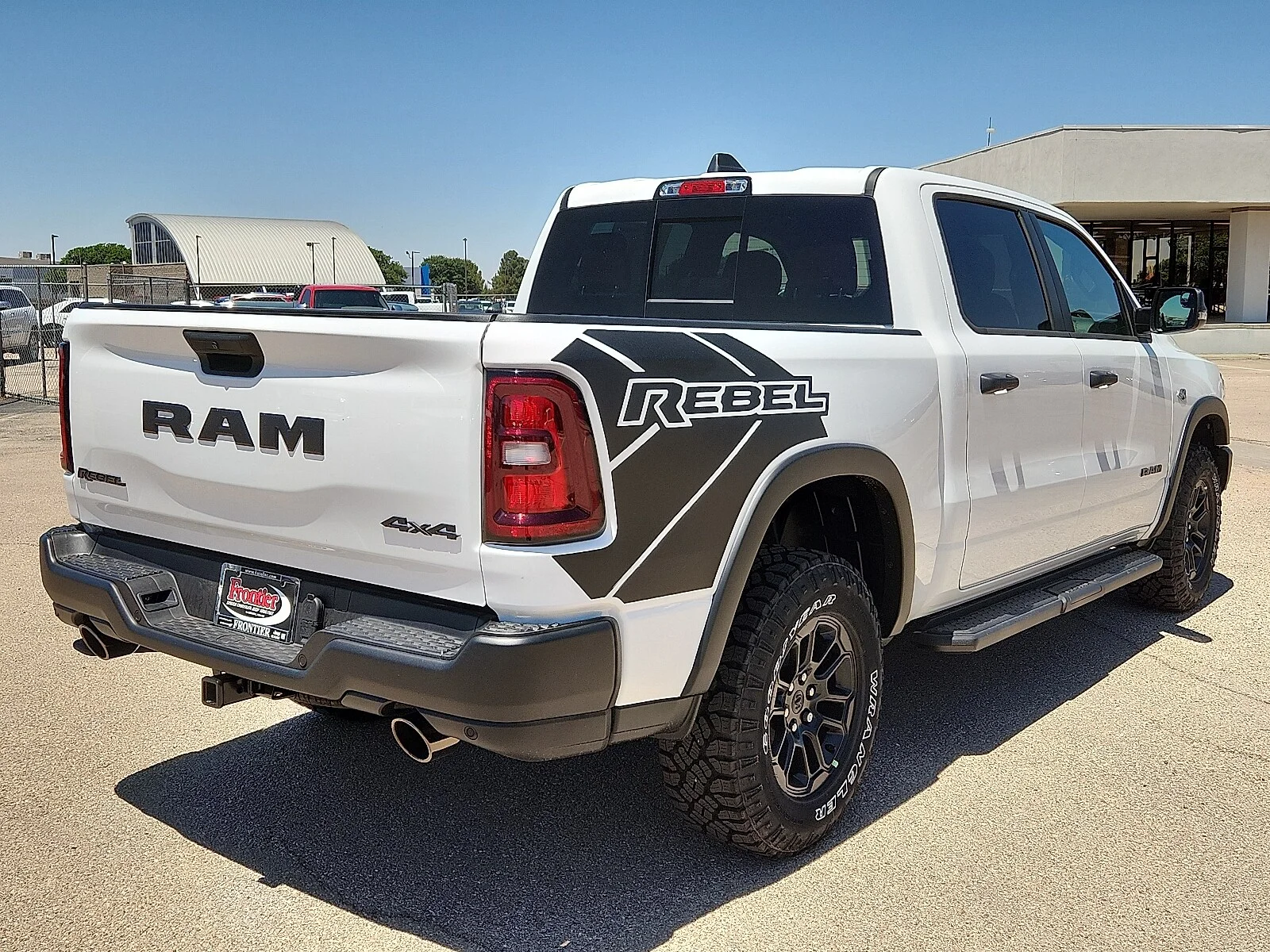 New 2026 Bright White Clear-Coat  Paint Ram REBEL CREW CAB 4X4 5
