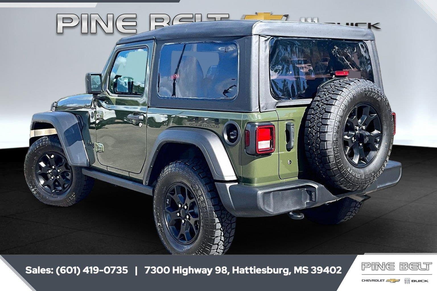 Used 2023 Sarge Green Clearcoat Jeep Willys Sport image 2